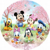 CUKROVÁ TLAČ jedlý obrázok na tortu Cukrová hmota Myšiak Mickey MINNIE DAISY DONALD