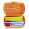 CURAPROX Travel set oranžový (1x zubná kefka, 2x medzizubná kefka CPS, 1x zubná pasta 10 ml) 1x1 set