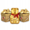 Vianočný set Lindt Medvedík Teddy figúrka Pralinky LINDOR cube assorted 250 g