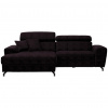 Carryhome ROHOVÁ SEDACIA SÚPRAVA, textil, baklažánová - Sedačky - 000812004409