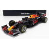 Red Bull F1 RB16B Honda RA620H Team Red Bull Racing N°33 Majster Sveta Víťaz Mexico GP 2021 Max Verstappen 1:18 Minichamps matná modrá žltá červená