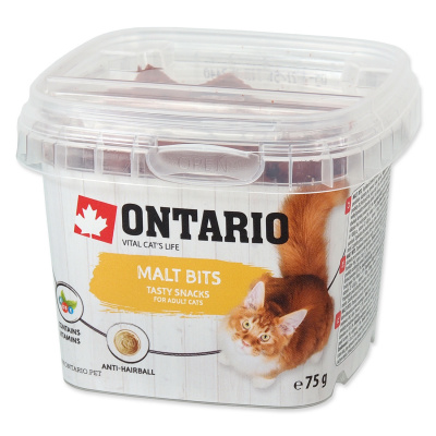 Snack ONTARIO Cat Malt Bits 75 g
