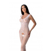 Passion BS098 white - Bodystocking Farba: Biela, Veľkosť: S/L