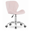 Dobse Kancelárska stolička Avola - zamat/bledoružová