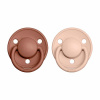 BIBS DE LUX Kaučukový guľatý cumlík 2ks 0-6m Varianta: woodchuck-blush