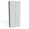 Šatníková policová skriňa Strong, 80x192x40 cm, sivá/sivá