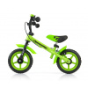 Dětské odrážedlo kolo s brzdou Milly Mally Dragon zelené