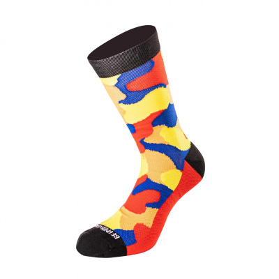 Ponožky UNDERSHIELD Camo Short (žltá/červená/modrá) 43/46