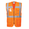 PORTWEST HI-VIS BERLIN S476 / Reflexná vesta - HV oranžová 5XL