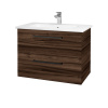 Dreja Umývadlová skrinka GIO SZZ2 80 - D06 Orech / Úchytka T06 / D06 Orech