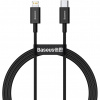 Baseus CATLYS-A01 Superior Fast Charging Datový Kabel USB-C to Lightning 20W 1m Black 6953156205307