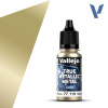 VALLEJO TRUE METALLIC 77.119 Zlatá metalická akrylová airbrush farba 18 ml (VALLEJO 77.119 TRUE METALLIC METAL LIGHT AGED METAL / METAL ENVEJECIDO / 18ml / 0.6 fl.oz.)