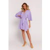 Dámske šaty M785 fialové - MOE S