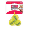 KONG Dog Air Hračka - Lopta s pískatkom tenis, guma vulkanizovaná, S (3ks/bal.)