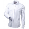 Biela košeľa na manžetové gombíky slim fit Victorio XL/43-44