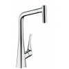 Hansgrohe M71 - Drezová batéria Metris s výsuvnou spŕškou, EcoSmart, chróm 14780000