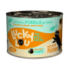 Výhodné balenie Lucky Lou Adult 24 x 200 g - hydinové a pstruh
