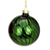 Vianočná guľa sklenená 8 cm - zelená