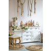 Rustikálna komoda WHITE HOME COM19 Barevné provedení: Bílá patina K03 - bílá patina K03