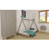 Posteľ teepee 160/80 cm - SIVÁ + rošt ZADARMO