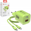 Nabíjačka 33W GaN USB-C, USB-A + kábel 1 m Forcell, kompaktná, výkonná