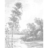 ZUTY Bodkovanie - LETNÁ KRAJINA S BREZOU A JAZIERKOM Rámovanie: bez rámu a bez vypnutia plátna, Rozmer: 80x100 cm
