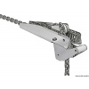 OSCULATI Ľahký závesný valec z lešteného SS 10 kg 300 mm Variant: Ľahký luk valček VA oceľ leštená 10kg 300mm Polished SS lightweight hinged roller 10 kg 300 mm