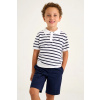 Detské krátke nohavice Mayoral slim 3219.5C.Mini.PPYA tmavomodrá 116