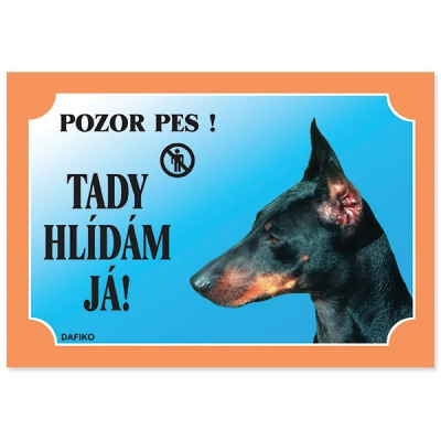 Doberman tabuľka 1 ks