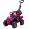 BABY MIX Odrážadlo Ruggy s vodiacou tyčou ružové 8596164164235