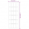vidaXL Posuvné dvere s kovaním ESG sklo a hliník 76x205 cm - Čierna - 75442-30036
