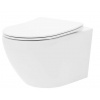REA CARLO mini závesná WC misa 49x37 Rimless s pomaly padajúcim sedátkom biela C2760 REA-C2760