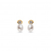 iZlato Forever Zlaté perlové náušnice so zirkónom Ruth, 9K IZ28299HR