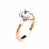 iZlato Forever Obruč z ružového zlata solitaire pre 2ct diamant Bethany, 18K CSTM2750R-200