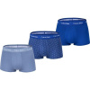 Calvin Klein 3 PACK LO RISE TRUNK modrá,biela Pánske boxerky S