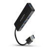 AXAGON HUE-G1A, 4x USB 3.2 Gen 1 SLIM hub, kabel Type-A 14cm napevno HUE-G1A