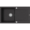 Granitový drez MEXEN LEO škvrnito čierna