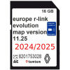 Mapa navigácie Europa Renault Kangoo Espace Koleos Laguna Megane Traffic pamäťová karta SD