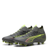 Puma ULTRA 5 MATCH+ Womens Firm Ground Football Boots Silver/Yellow 5 (38)