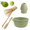 5x BAMBUSOVÁ DARČEKOVÁ SADA NA ČAJ MATCHA: METLIČKA CHASHAKU, LYŽIČKA