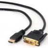 Gembird HDMI - DVI male-male kábel (pozlátené konektory) 1,8m bulk CC-HDMI-DVI-6