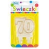 Godan Tortová sviečka číslo 70 zlatá