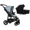 TFK Mono4 2v1 Blue Dual Color Combi carrycot + Seat unit Nafukovacie kolesá Hlboká vanička Black