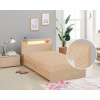 Bellatex Plátené prestieradlo s gumou kávová 90x200