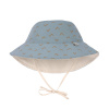 LÄSSIG Sun Protection Bucket Hat Jags light blue Obvod hlavy: 46/49 cm