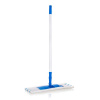Brilanz Mop plochý mikrovlákno s teleskopickou tyčí 120 cm, tmavě modrý