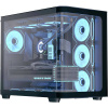 AeroCool P500C-G-BK-V1 midi tower PC skrinka čierna, biela; ACCM-PN01043.11