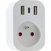 IMMAX NEO SMART chytrá vnitřní zásuvka s kolíkem (typ E)/ 16A/ 2x USB/ 1x USB-C/ Zigbee/ LIDL/ TUYA 07799L
