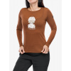 Longsleeve dámsky Super.natural Snow Cat Ls - horn brown/various