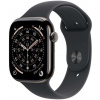 Apple Watch Series 11 GPS + Cellular 46mm Slate Titanium Case with Black Sport Band - M/L MFD24MP/A